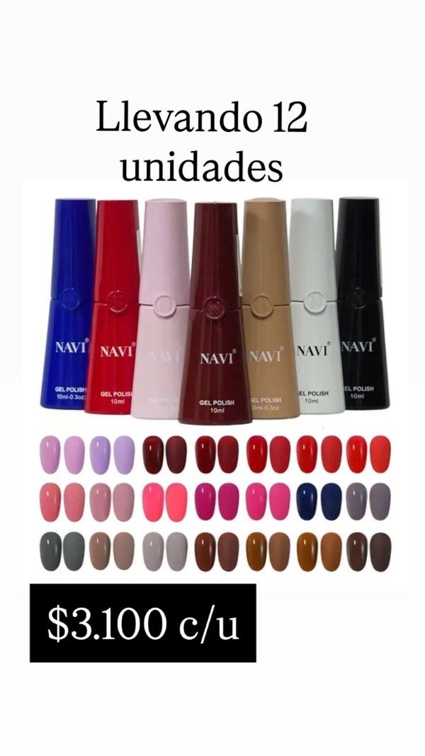 Producto - ESMALTE SEMIPERMANENTE NAVI X 12 UNIDADES