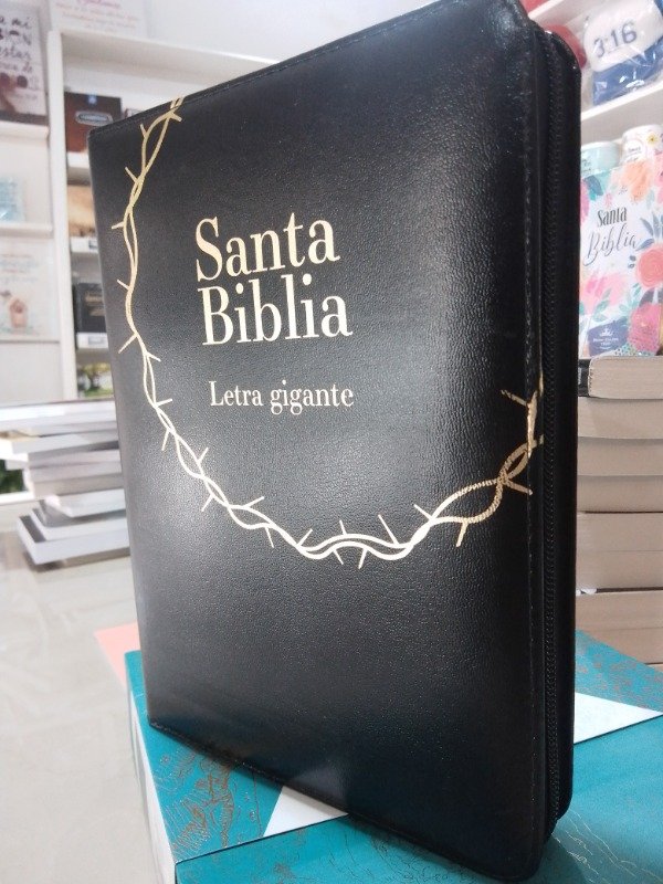 Producto - BIBLIA LETRAS GIGANTES CIERRE E INDICE CANTO DORADO QR