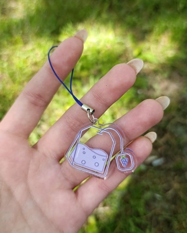 Producto - Phone Charm Tecito Violeta