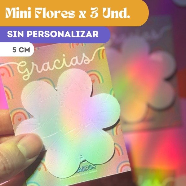 Producto - Mini Flores  (Pack x 3u.) / SIN PERSONALIZAR