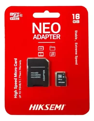 Producto - Micro SD Hiksemi NEO Adapter 16GB