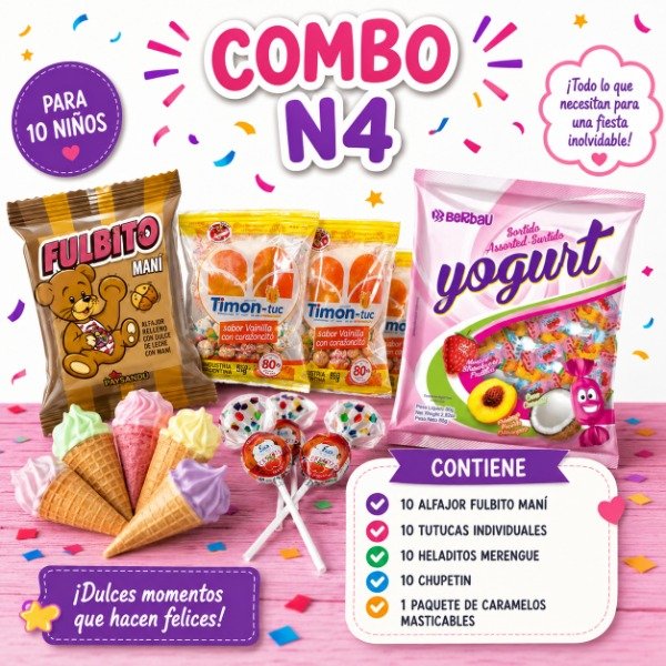 Producto - Combo golosinas para 10 niños economico c/alf fulbito