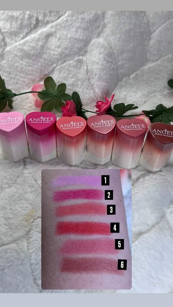 Producto - Rubor en barra corazón 4 ángeles