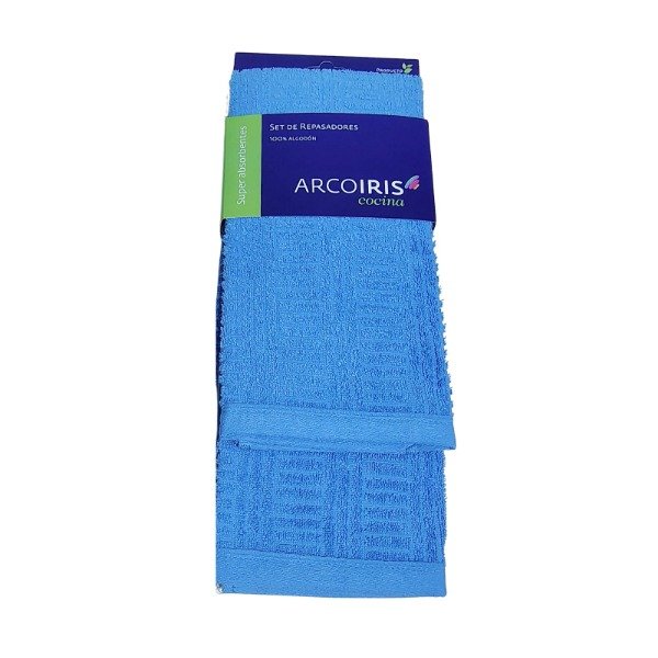 Producto - Repasador Arcoiris Set 2 azul
