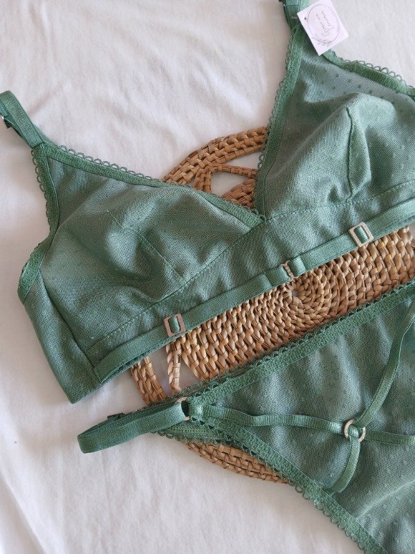 Producto - Conjunto microtul verde T.85