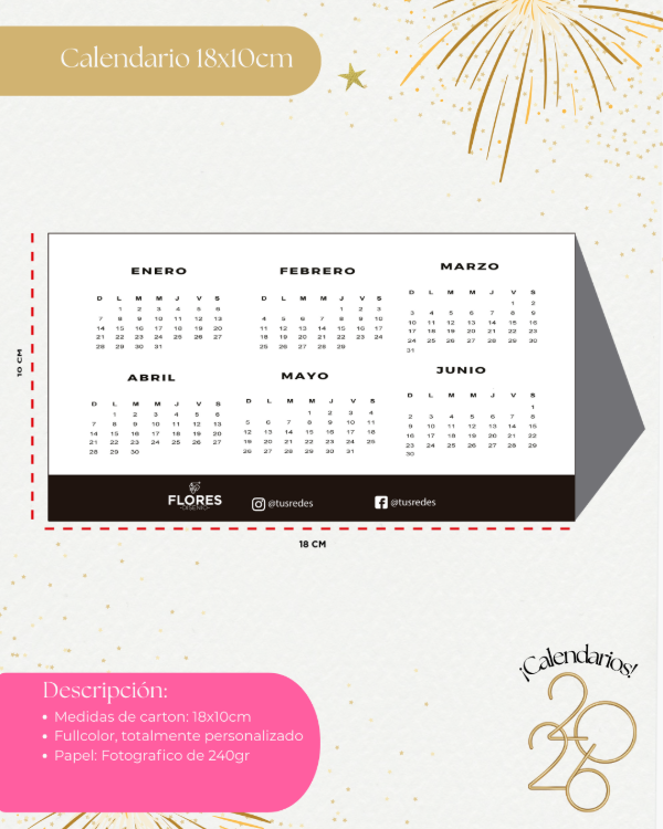 Producto - Calendario Carpita 18x10cm