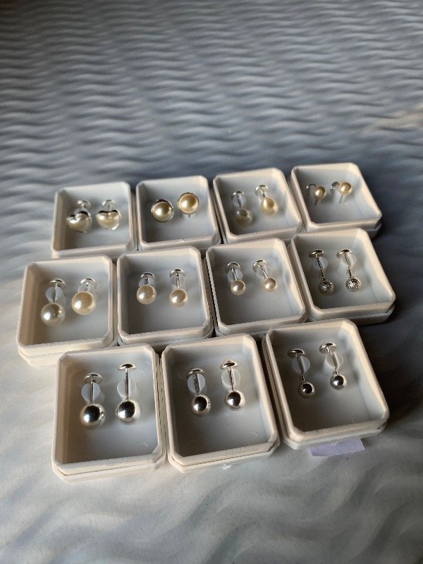 Producto - Abridores  Plata 925 Perlas