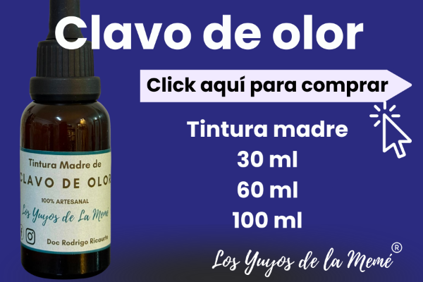 Producto - Tintura Madre de clavo de olor. Desparasitación. Los Yuyos de la Memé - 0