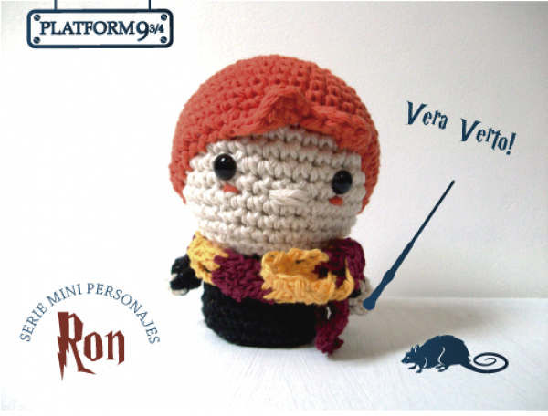 Mini Ron Weasley - Patrón en PDF - Universo Cora King