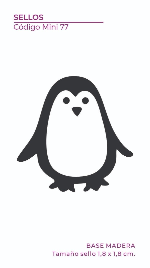 Producto - Mini Sello 77 - Pingüino
