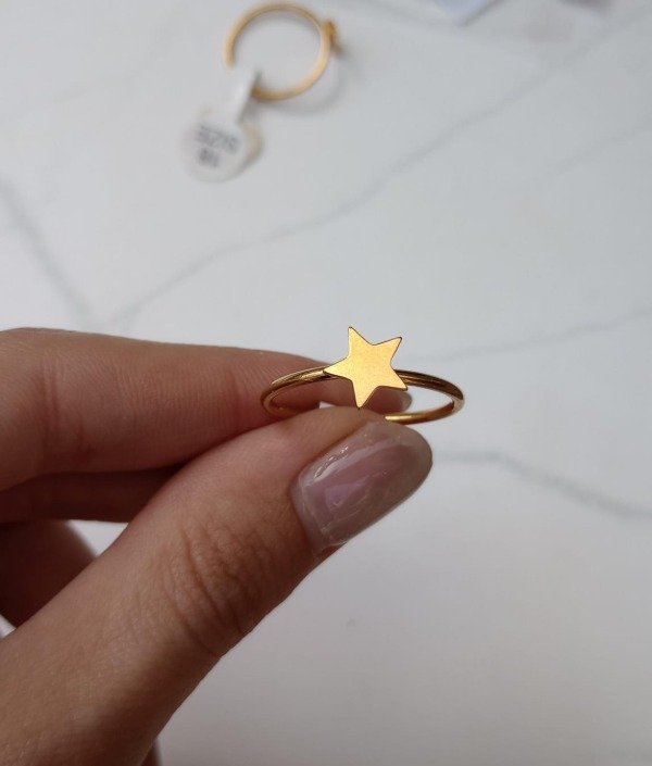 Producto - Anillo Dorado Estrella