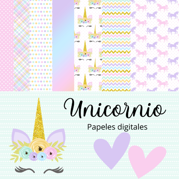 Producto - Colección Unicornio - Estampados en tonos Pasteles - PA-K21