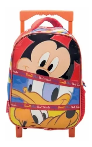 Producto - MOCHILA 12" CON CARRO MICKEY KM105