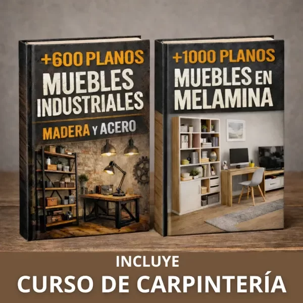 Producto - Curso Carpinteria + 1600 Planos de Muebles Industriales y Melamina