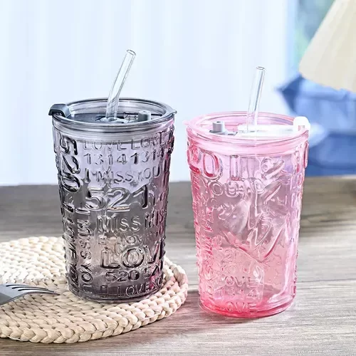 Producto - Vaso de vidrio Love Negro