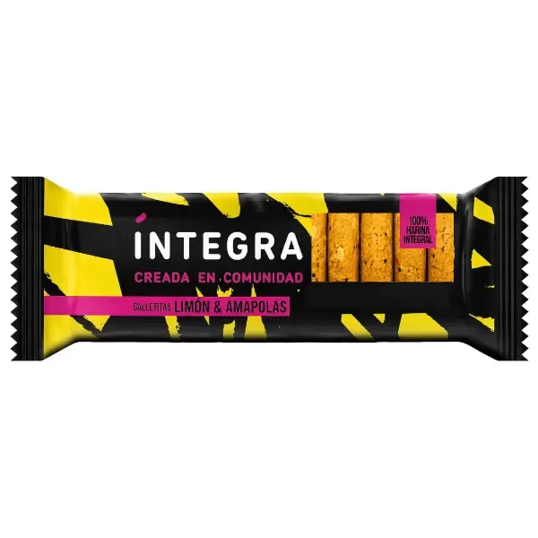 Producto - Galletitas con Limón y Amapolas Íntegra 200gr