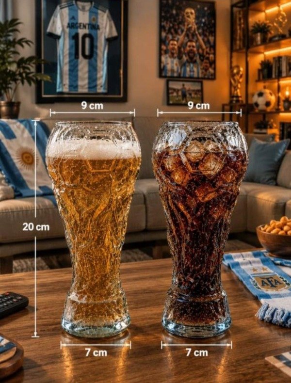 Producto - Vaso Copa del Mundo de Vidrio 700 ml