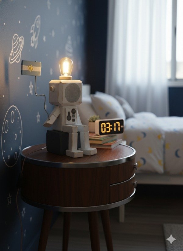 Producto - Velador Artesanal Astronauta