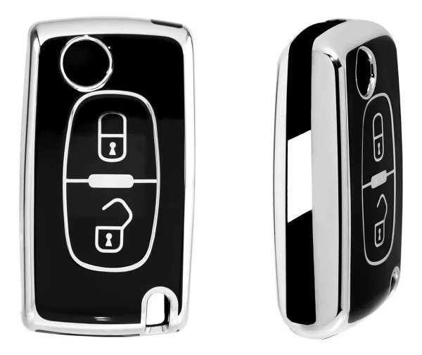 Producto - FUNDA TPU VIRA PLATEADA CITROEN 2 BOT C3 AIRCROSS