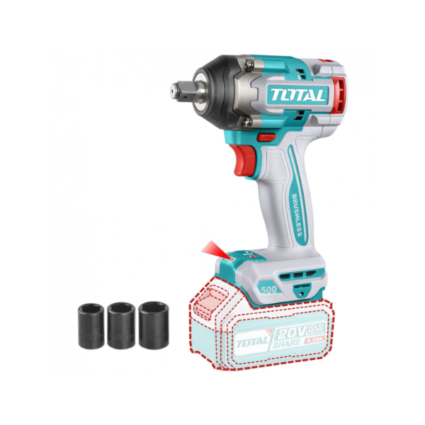 Producto - Llave de Impacto 20V BL 500Nm TOTAL