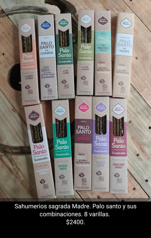Producto - Sahumerios Palo santo combinados