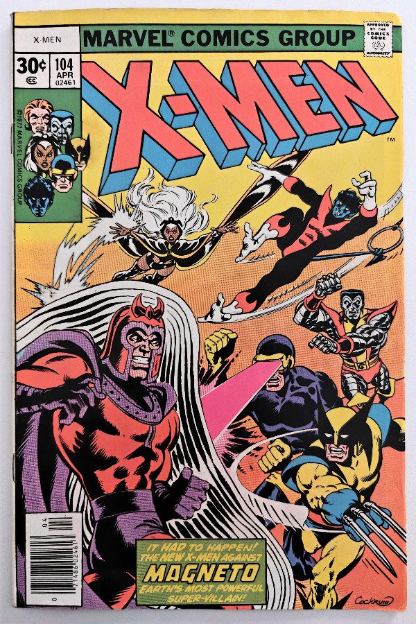 Producto - Uncanny X-Men #104 (1977) - Clásica pelea de los All-New X-Men contra Magneto