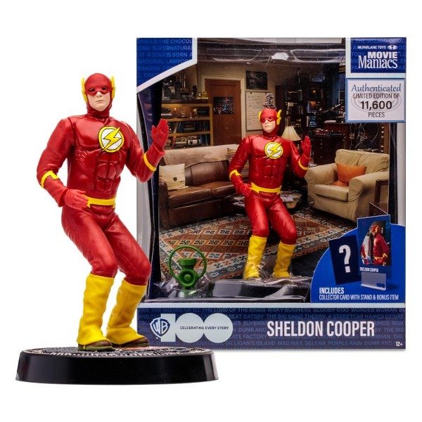McFarlane WB 100: Sheldon Cooper – Figura 6 Pollici The Big Bang Theory Con Accessori