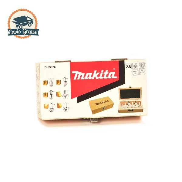 Producto - Juego de 6 fresas Makita D-53578