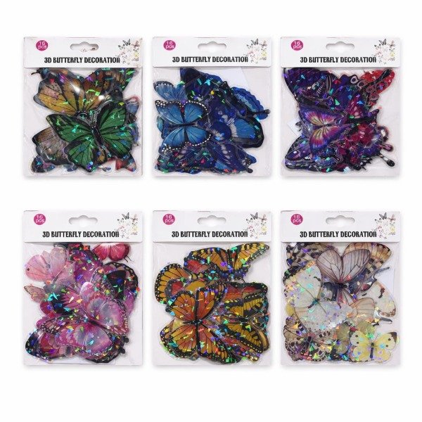 Producto - Mariposas Decorativas Adhesivas x16un. EB