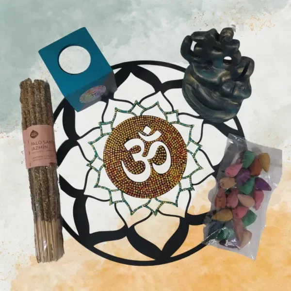 Producto - Kit Armonía Y Relajación Sahumerio Sagrada Madre Palo Santo Y Jazmín