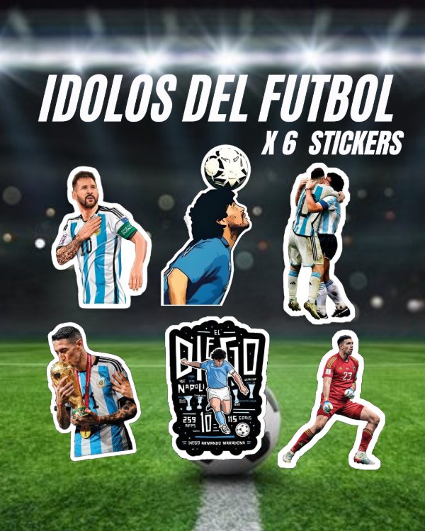 Producto - Pack Idolos del Futbol x 6