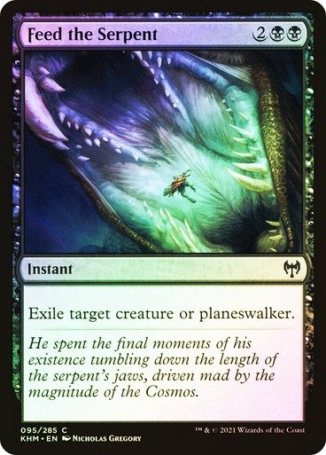 Producto - Feed the Serpent Foil  Kaldheim
