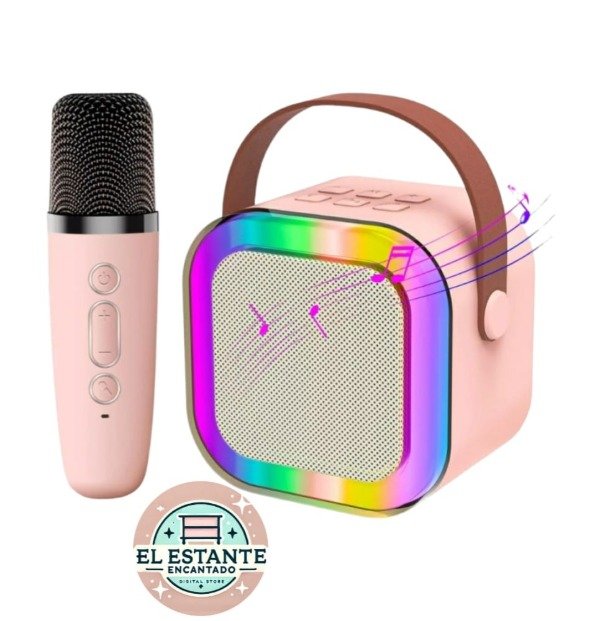 Producto - Parlante Portátil BT c/Micrófono Karaoke Luces RGB