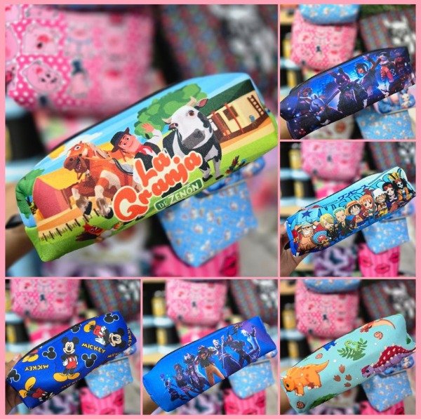 Producto - Cartucheras de neoprene diferentes diseños