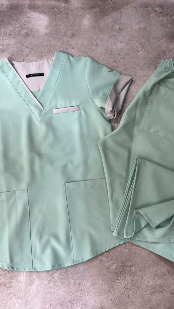 Producto - AMBO INDIGO SPANDEX (Aqua detalle Gris)) - 2
