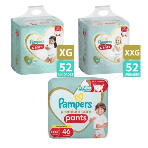 Producto - Pampers Pants Deluxe XGx52 XXGx52 XXXGx46