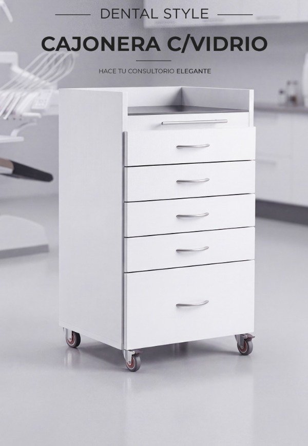 Producto - Cajonera Rodante Con Vidrio