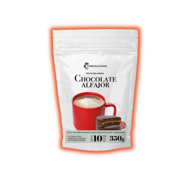 Producto - Bulto de Chocolate Alfajor espeso Cremuccino doypack