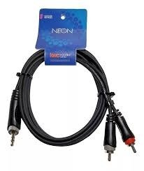Producto - KWC NEON 9000 Cable 2 RCA a 1 PL 3.5 Stereo 1.5m
