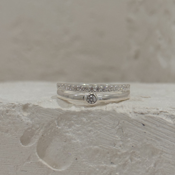 Producto - Anillo doble stras PL