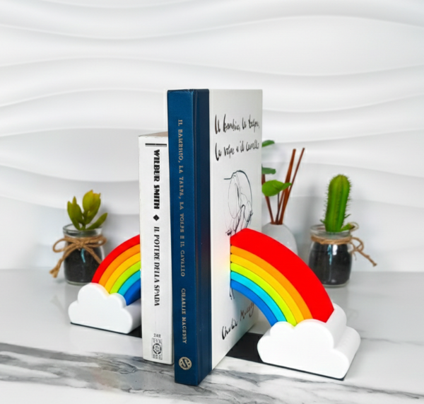 Producto - Sujeta libros arcoíris