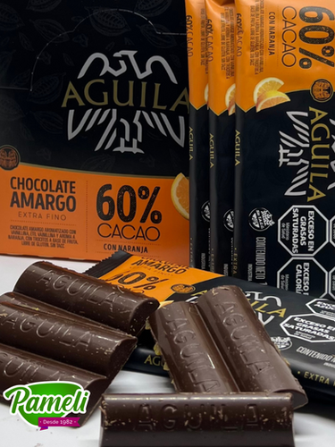 Producto - CHOCOLATE CON NARANJA AGUILA 70GR