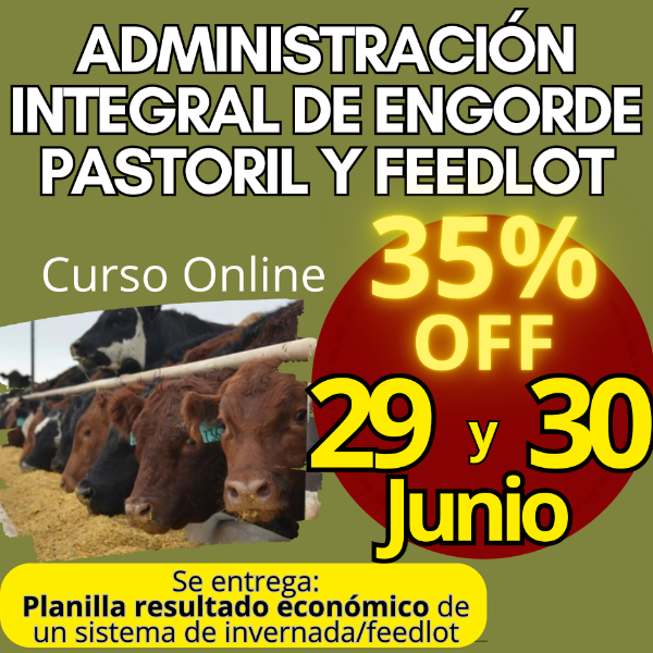 Producto - Curso Online: Administración Integral de Engorde Pastoril y Feedlot