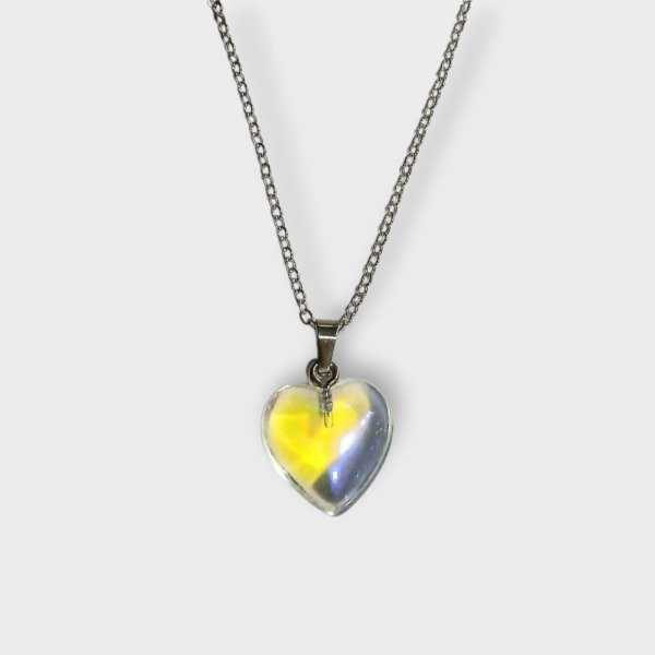 Producto - Cadena con Dije Corazón Blanco