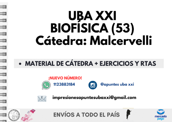 Producto - Física e Introducción a la Biofísica (53) - Cátedra: Malcervelli