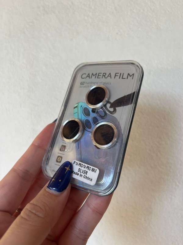 Producto - Iph 14 pro y iph 14 pro max protector de camara plateado liso