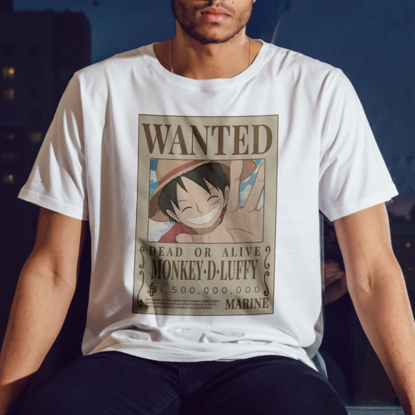 Producto - Remera Luffy Wanted - One Piece