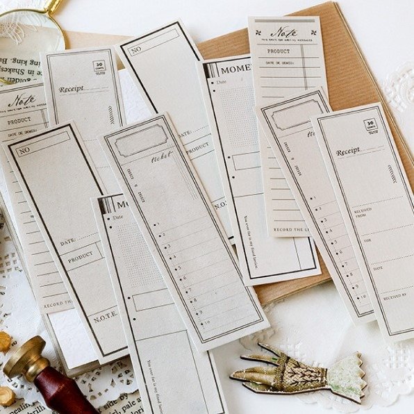 Producto - Papeles Vintage - Notas