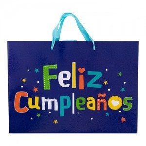 Producto - BOLSA CON MANIJA REGALO FELIZ CUMPLEAÑOS GLITTER (ELEGIR PRODUCTO)