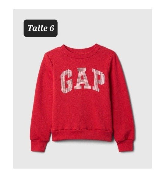 Producto - Buzo con friza gap talle 6 rojo
